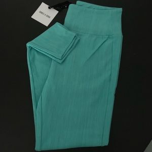 Turquoise Knit Jeggings